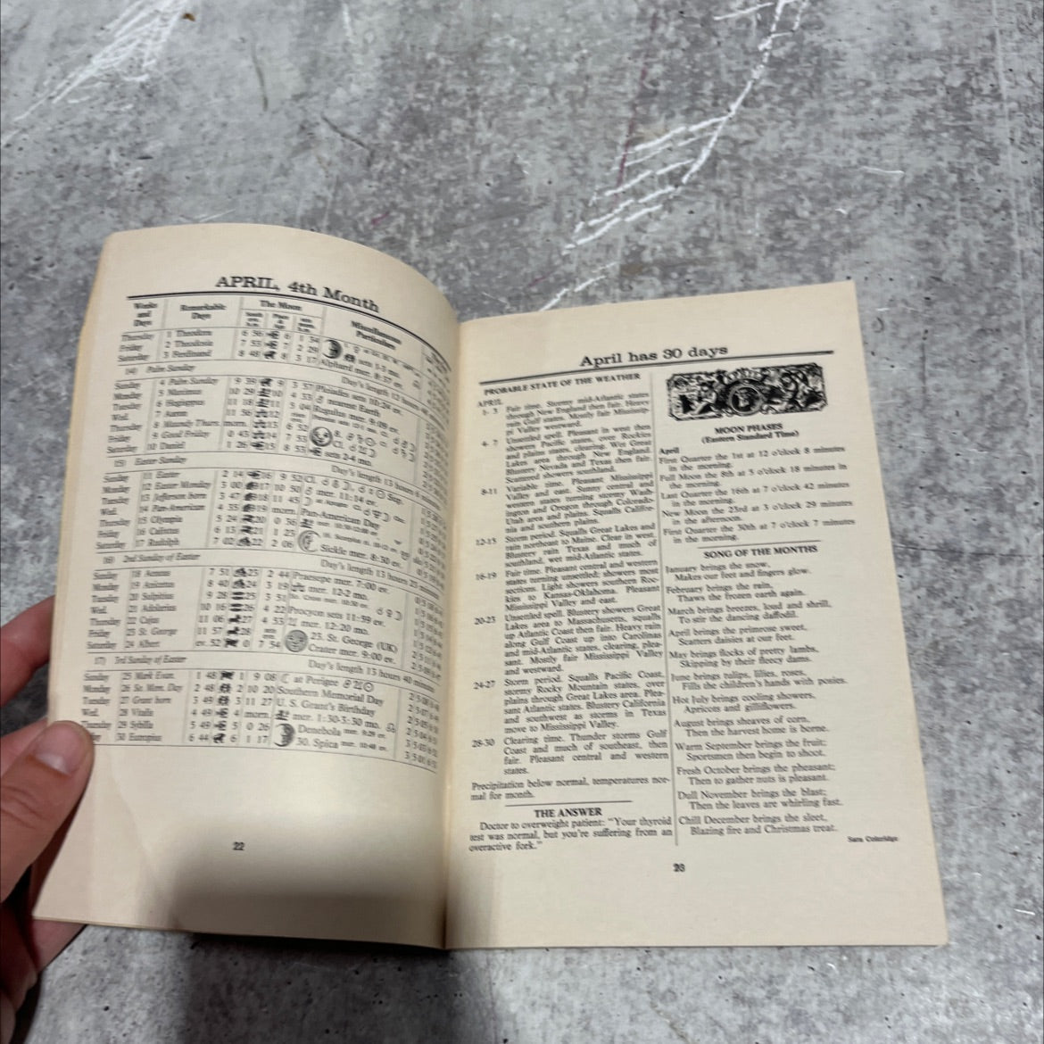 agricultural almanac for the year of our lord 1982 book, by unknown, 1982 Paperback