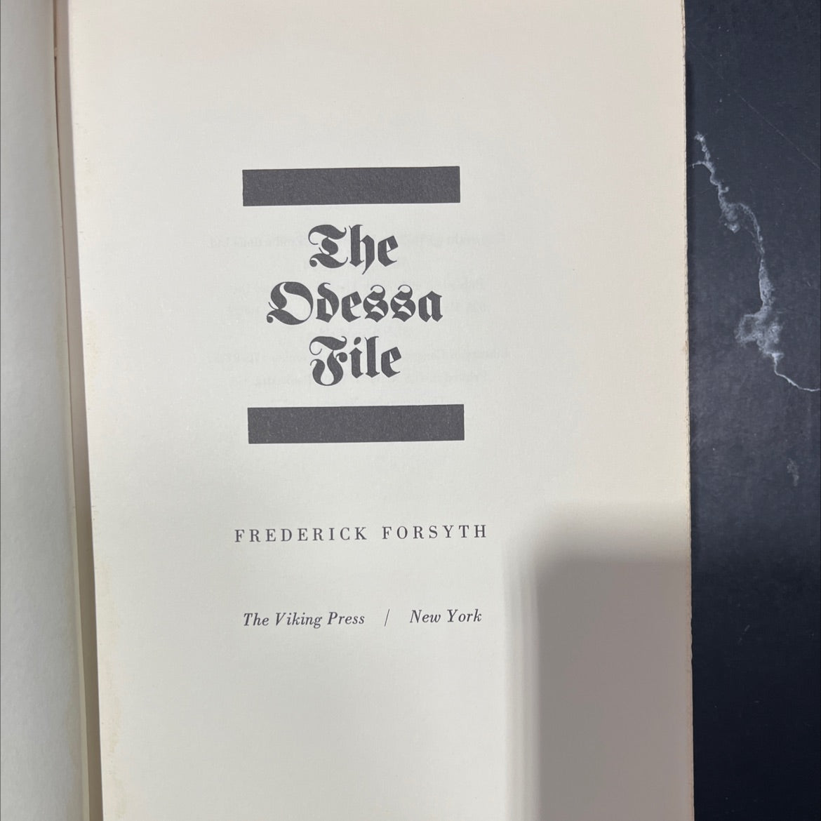 the odessa file book, by frederick forsyth, 1972 Hardcover