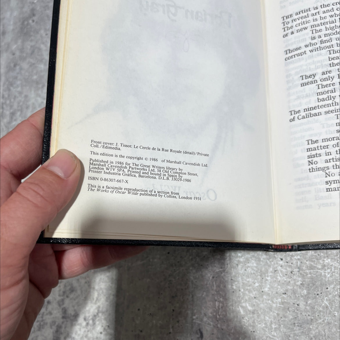 the picture of dorian gray book, by oscar wilde, 1986 Hardcover