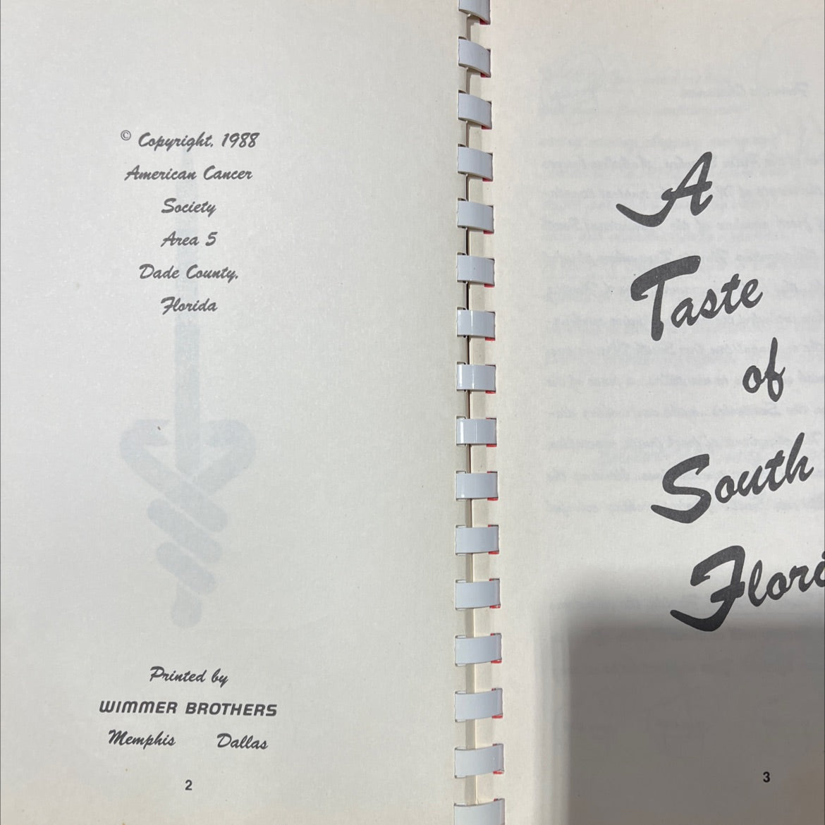a taste of south florida 3 book, by american cancer society area 5 dade county, 1988 Paperback