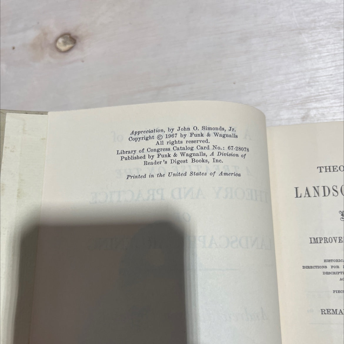 a treatise on the theory and practice of landscape gardening book, by andrew jackson downing, 1967 Hardcover