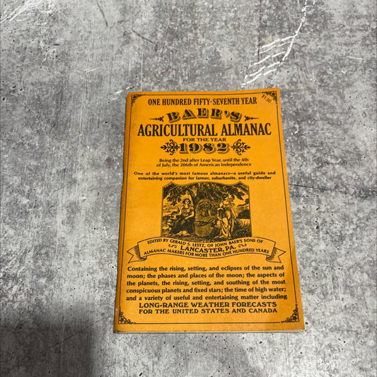 agricultural almanac for the year of our lord 1982 book, by unknown, 1982 Paperback