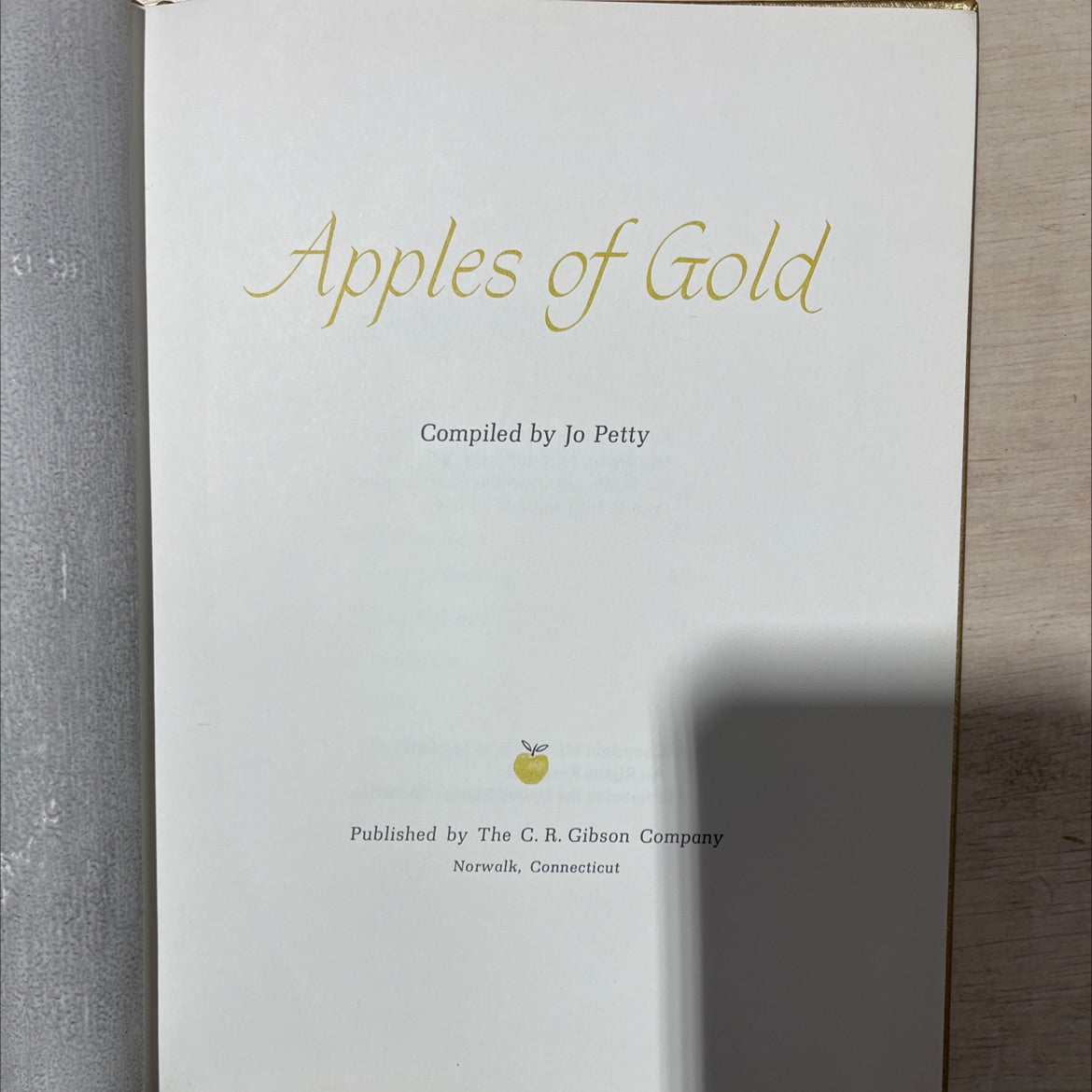 apples of gold book, by Jo Petty, 1962 Hardcover, Vintage