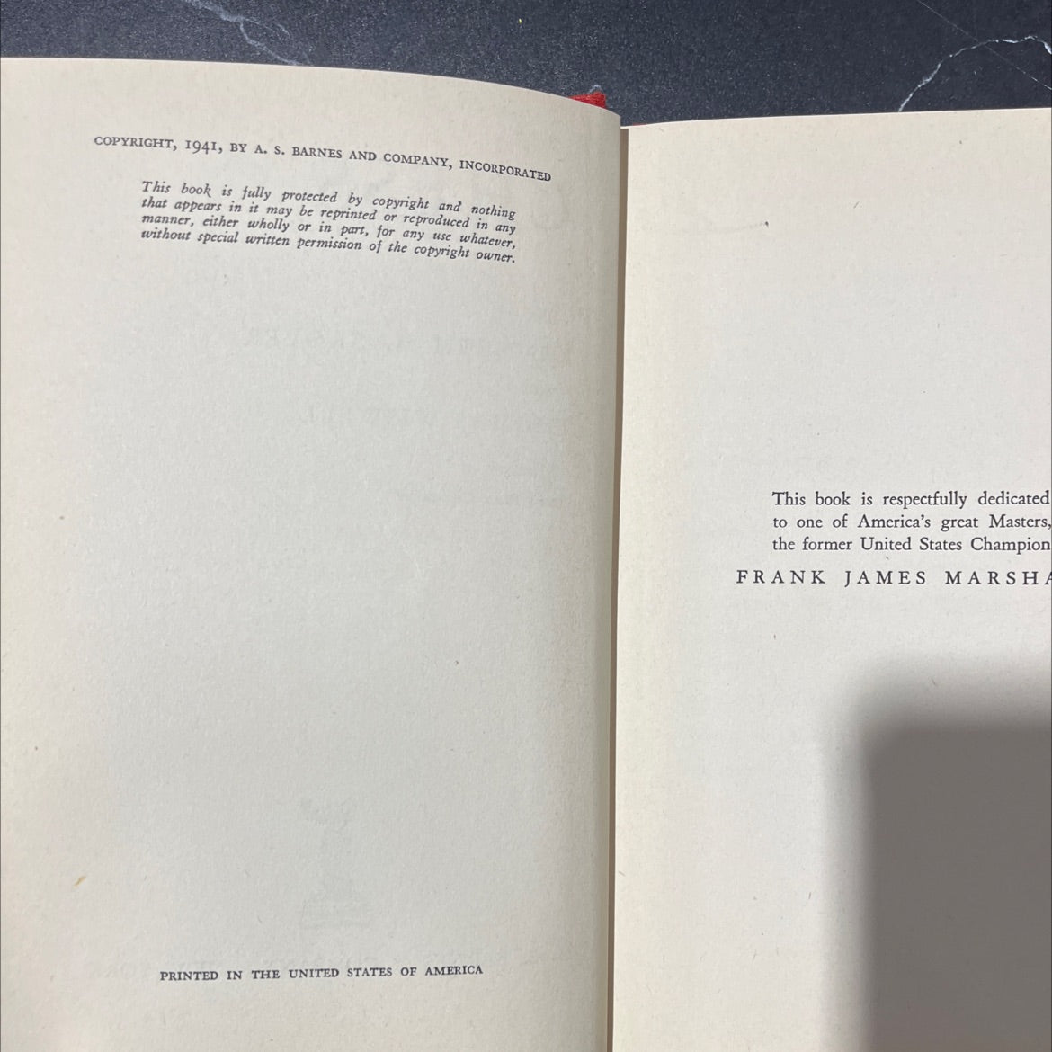 chess book, by kenneth m. grover, thomas wiswell, 1941 Hardcover