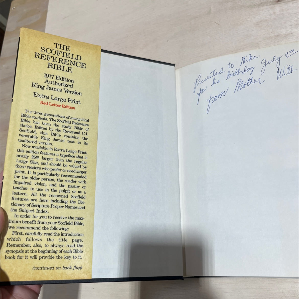 holy bible book, by rev. c. i. scofield, d.d., 1945 Hardcover