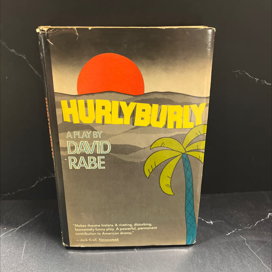 hurlyburly book, by David Rabe, 1985 Hardcover