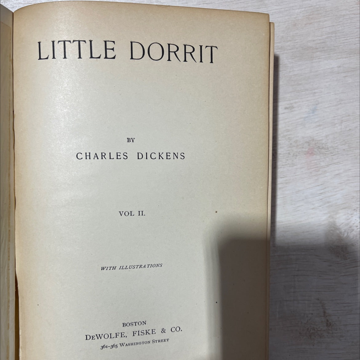 little dorrit vol ii book, by charles dickens, 1970 Hardcover, Vintage
