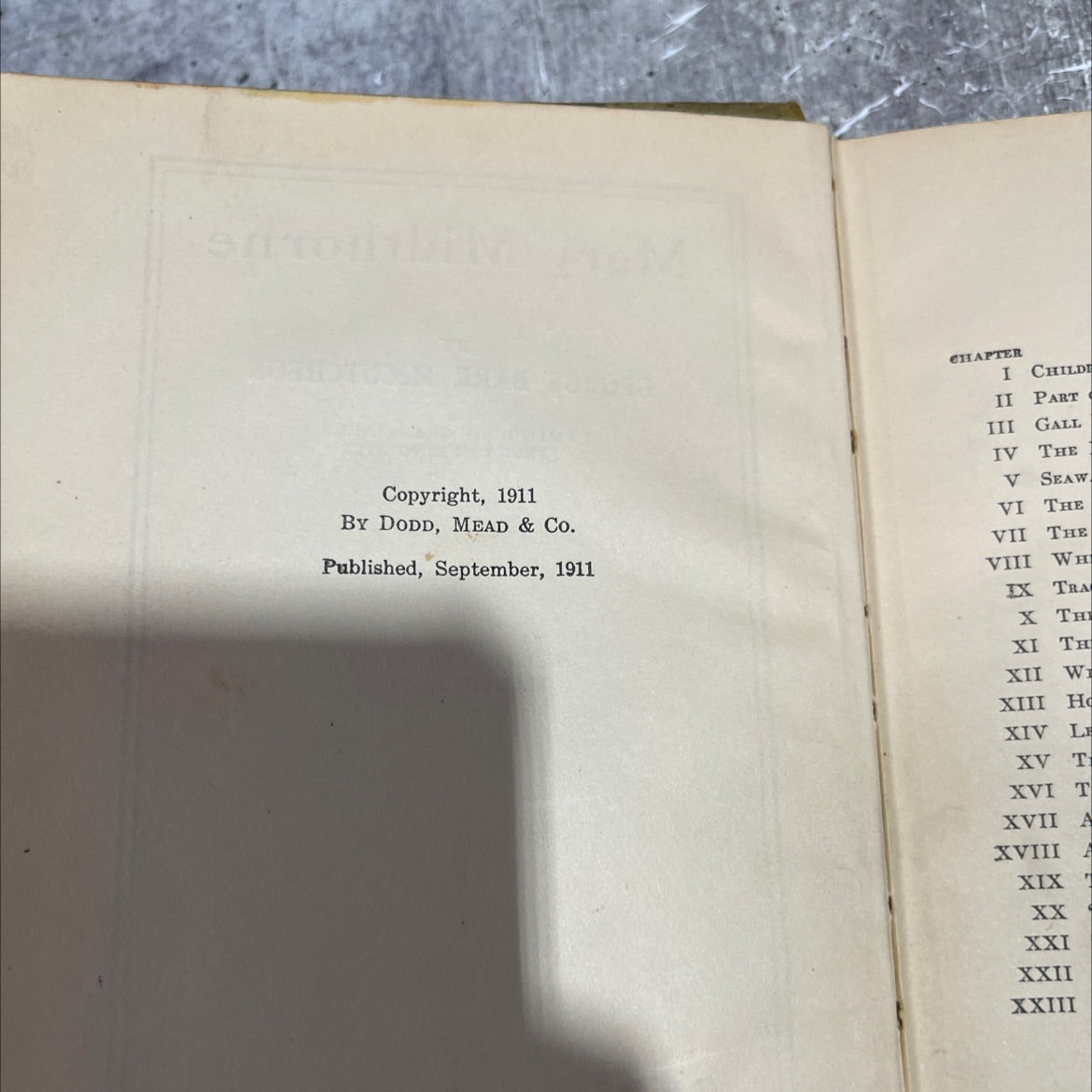 mary midthorne book, by george barr mccutcheon, 1911 Hardcover