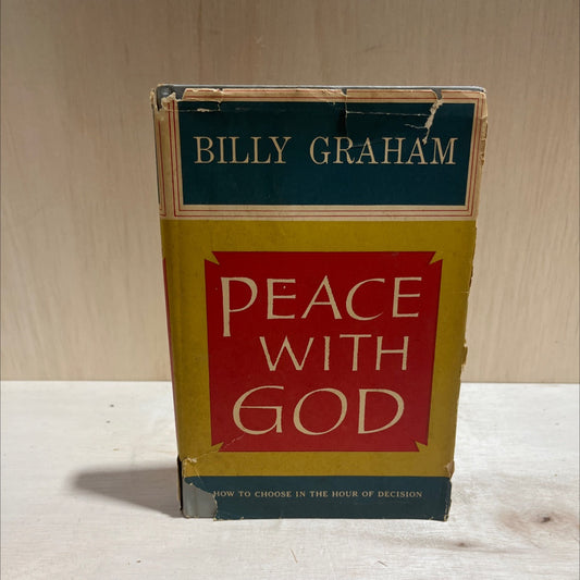peace with god book, by billy graham, 1953 Hardcover