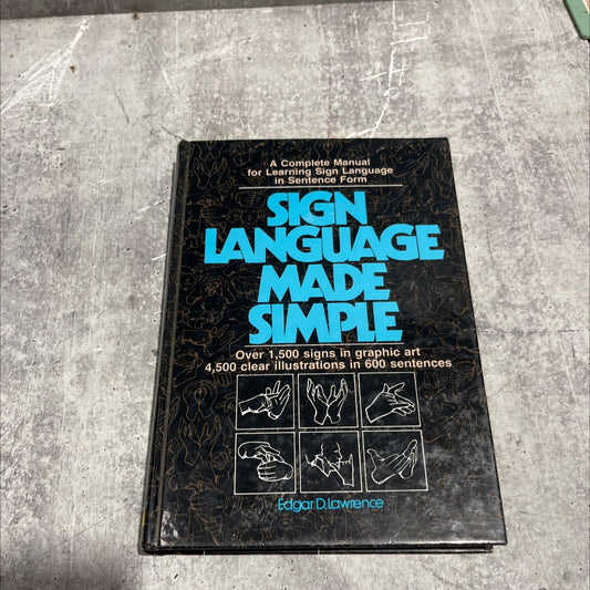 sign language made simple book, by edgar d. lawrence, 1990 Hardcover