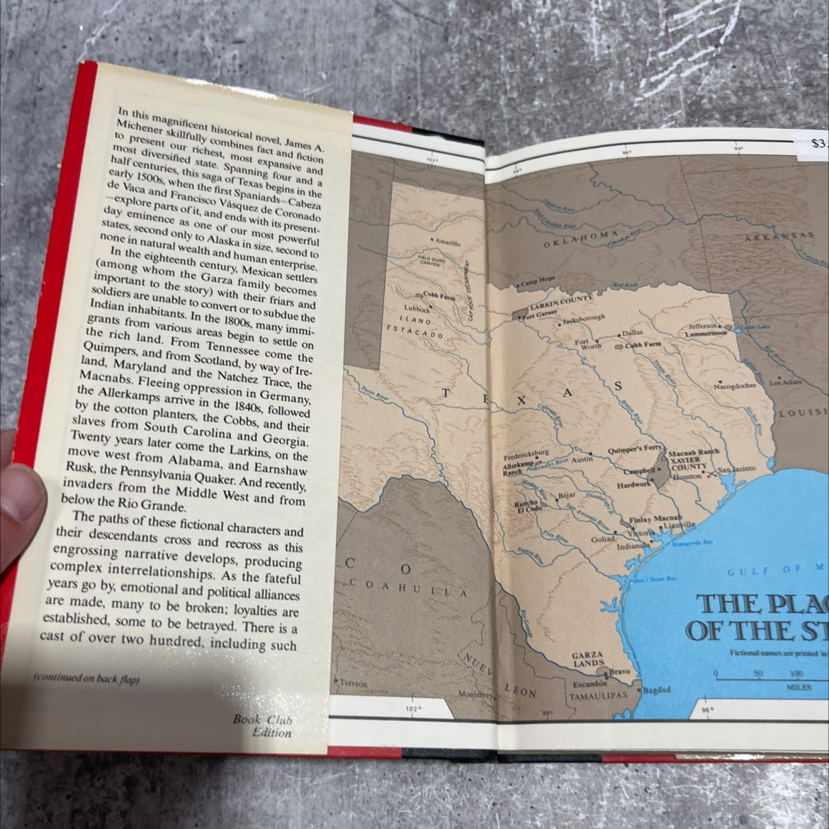 texas book, by james a. michener, 1985 Hardcover
