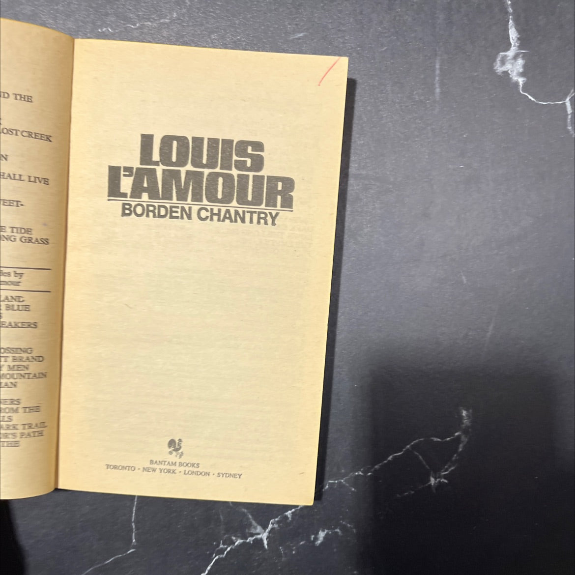 the lost creek trail book, by louis l'amour, 1981 Paperback