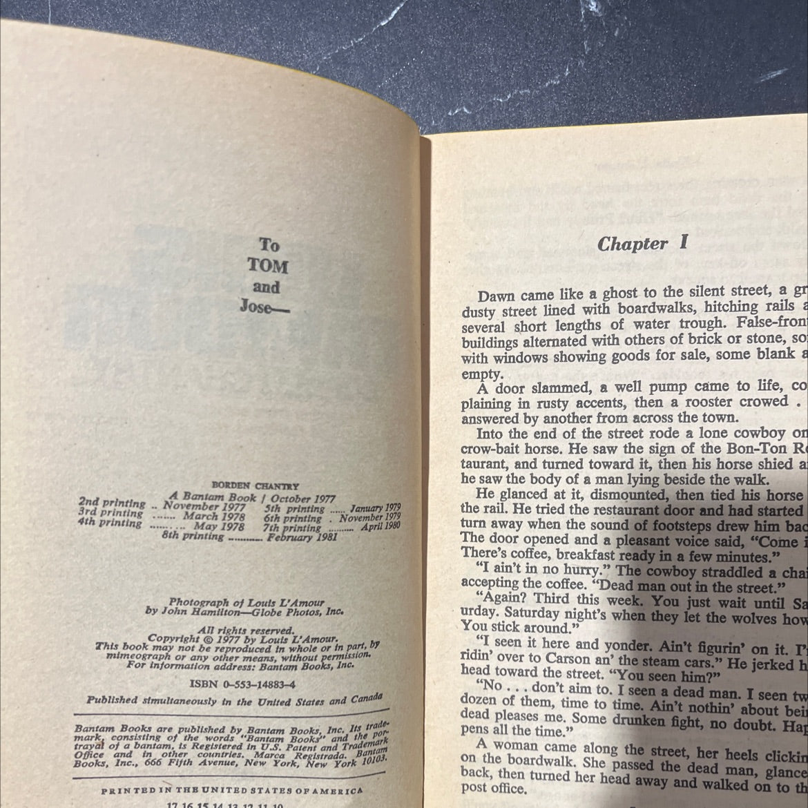 the lost creek trail book, by louis l'amour, 1981 Paperback