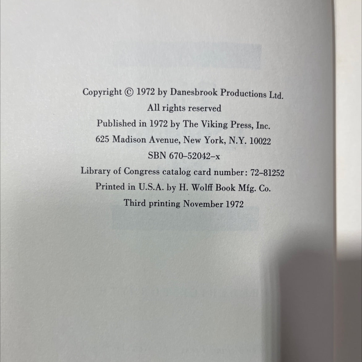 the odessa file book, by frederick forsyth, 1972 Hardcover