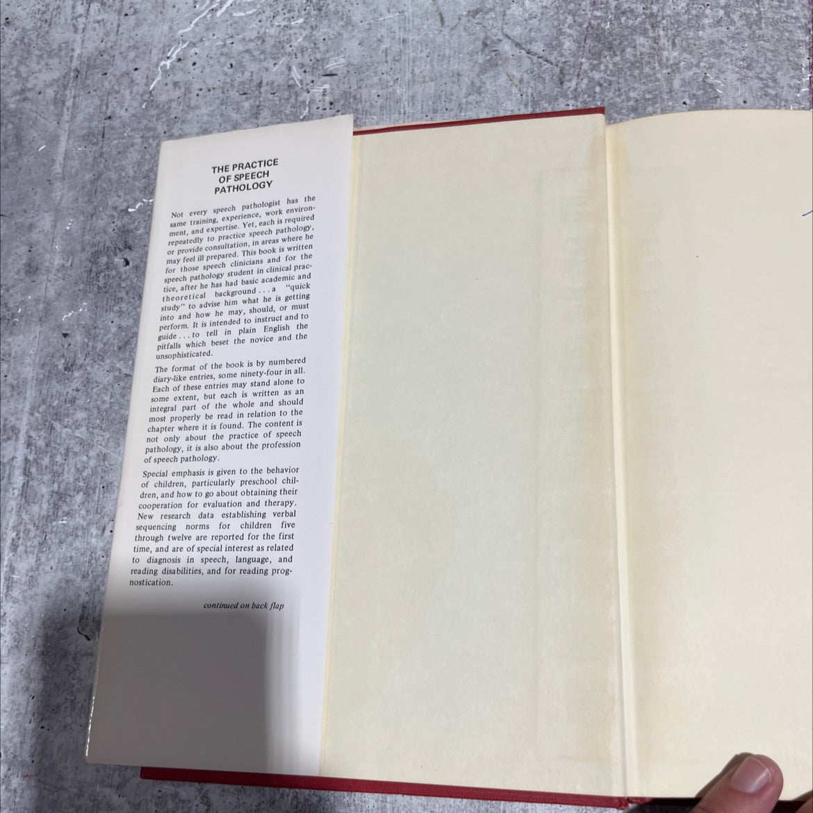 the practice of speech pathology a clinical diary book, by robert w. blakeley, ph.d., f.a.s.h.a., 1972 Hardcover