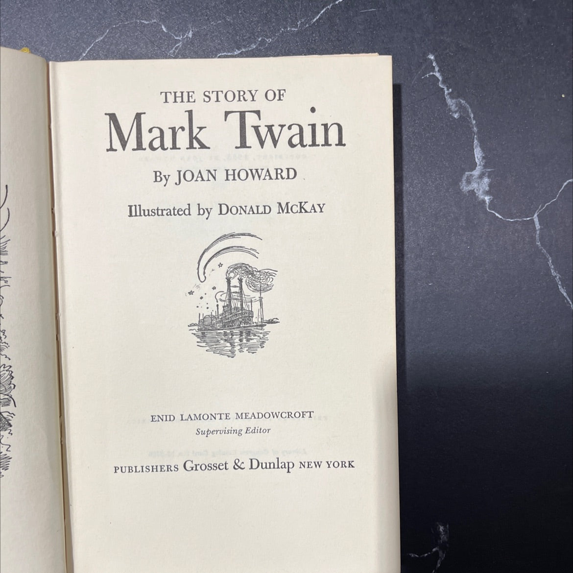 the story of mark twain book, by joan howard, 1953 Hardcover